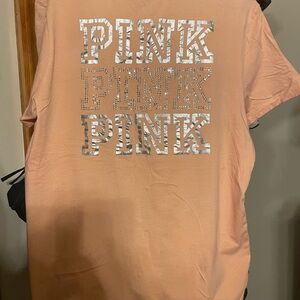 PINK Victoria's Secret Peach Tee